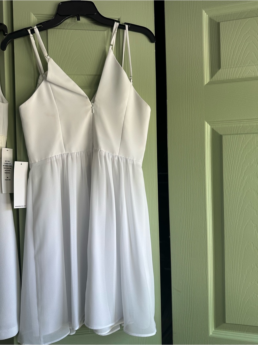 White Spaghetti Strap Dress - great for graduation